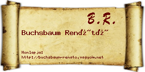Buchsbaum Renátó névjegykártya